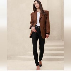 Banana Republic black high-rise, skinny ankle jeans size 27 P NWT